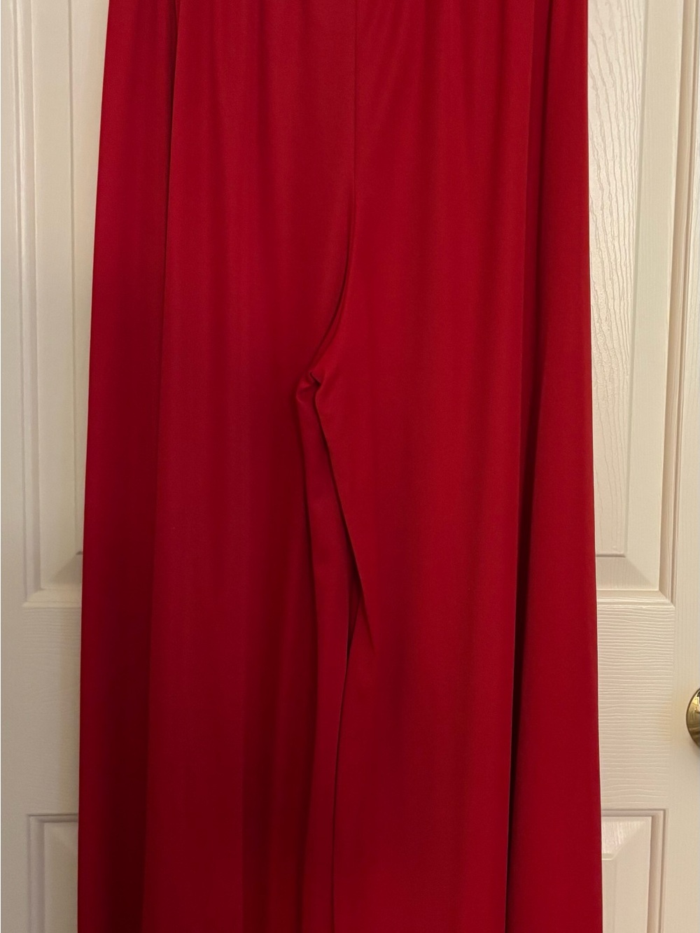 Body Wrappers Red Dance palazzo pants with Branded Waistband